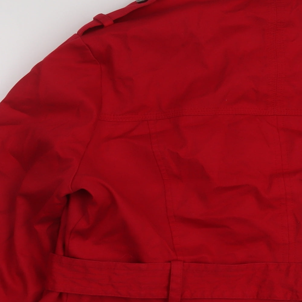 Marks & Spencer Womens Red Jacket Size 14 Button