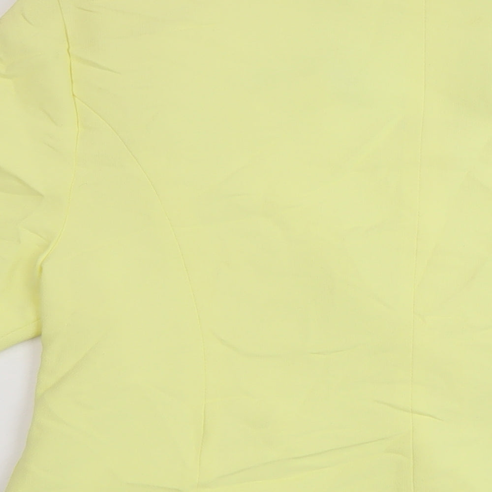Kello Womens Yellow Jacket Blazer Size 16 Button