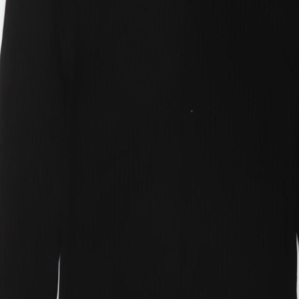 River Island Womens Black Polyester Sheath Size 10 Square Neck Pullover