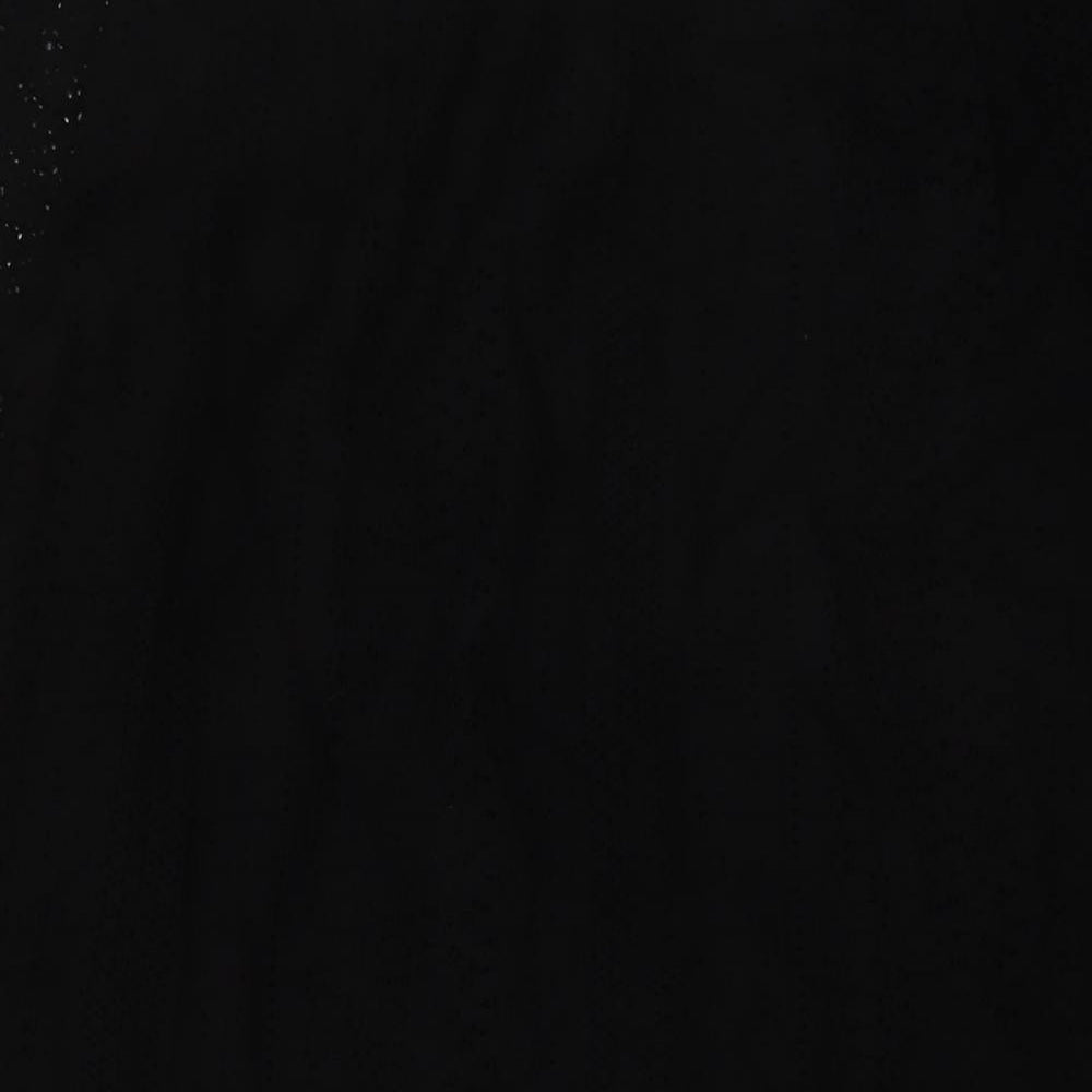 VERO MODA Womens Black Polyester A-Line Size M V-Neck Pullover