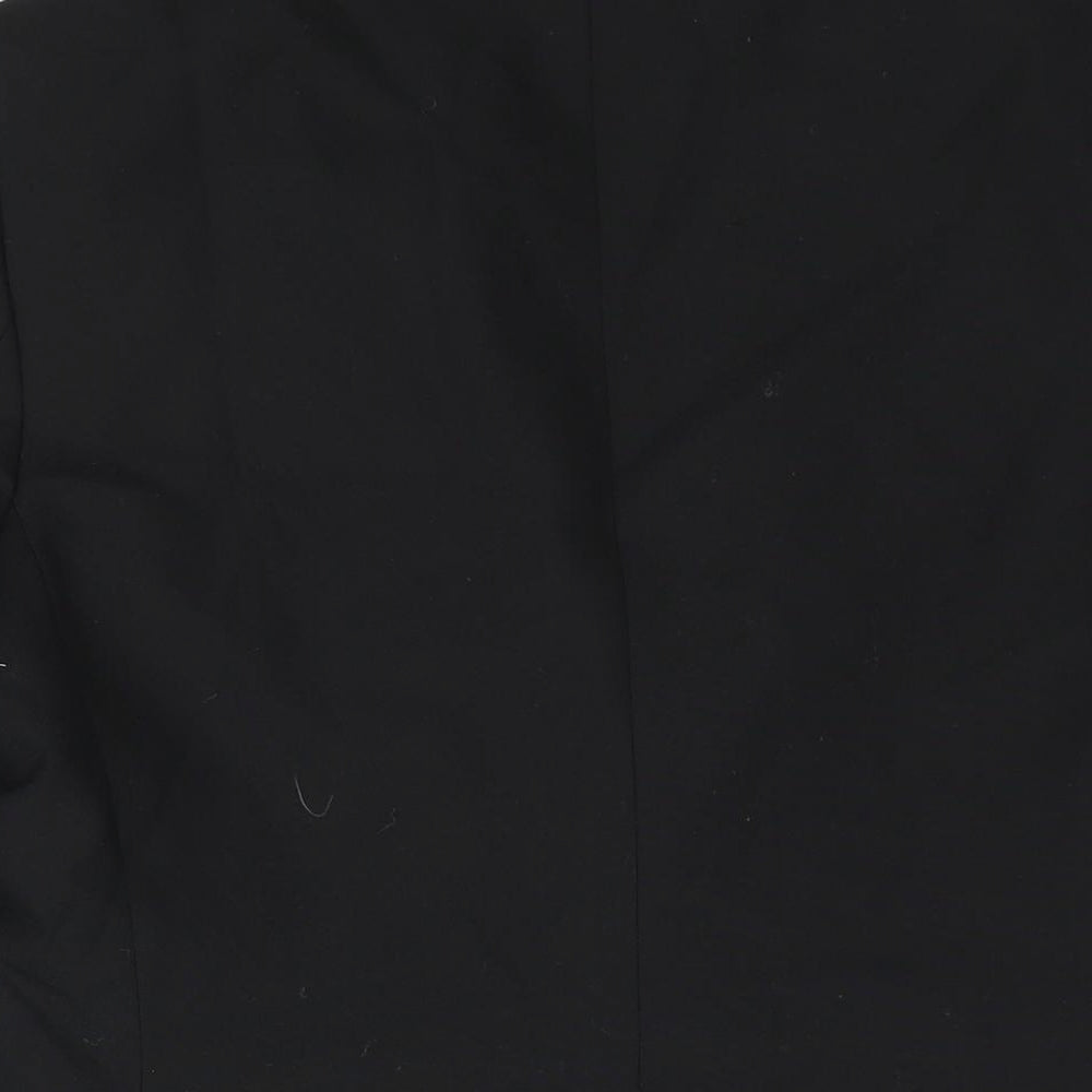 Hornes Mens Black Polyester Jacket Suit Jacket Size 36 Regular