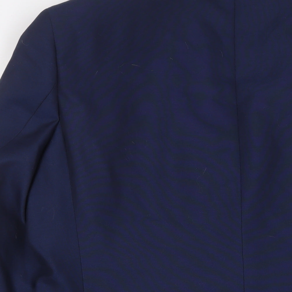 Marks & Spencer Mens Blue Polyester Jacket Suit Jacket Size 40 Regular