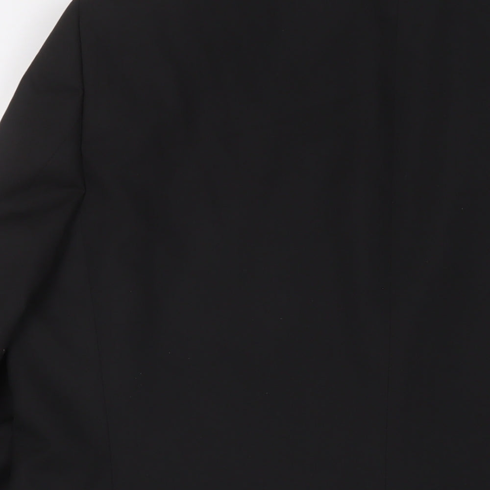 William & Browns Mens Black Polyester Jacket Suit Jacket Size 46 Regular - Inside pockets