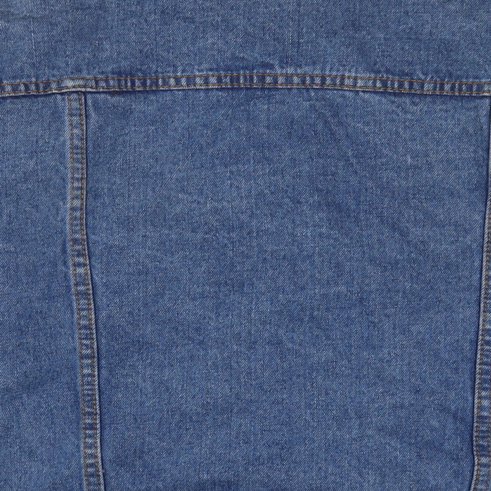 Missguided Womens Blue Jacket Size 6 Button