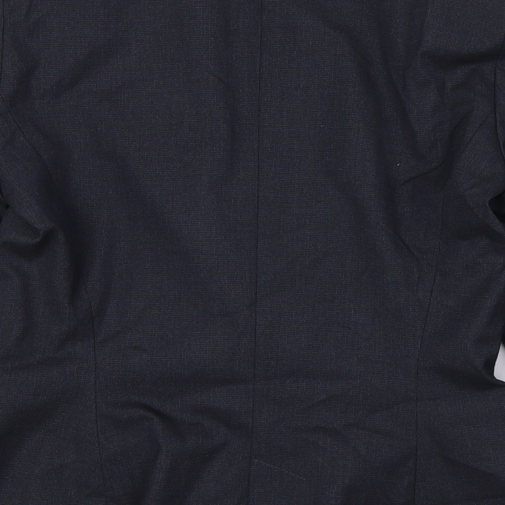 Zara Womens Grey Jacket Size 6 Button - Fitted