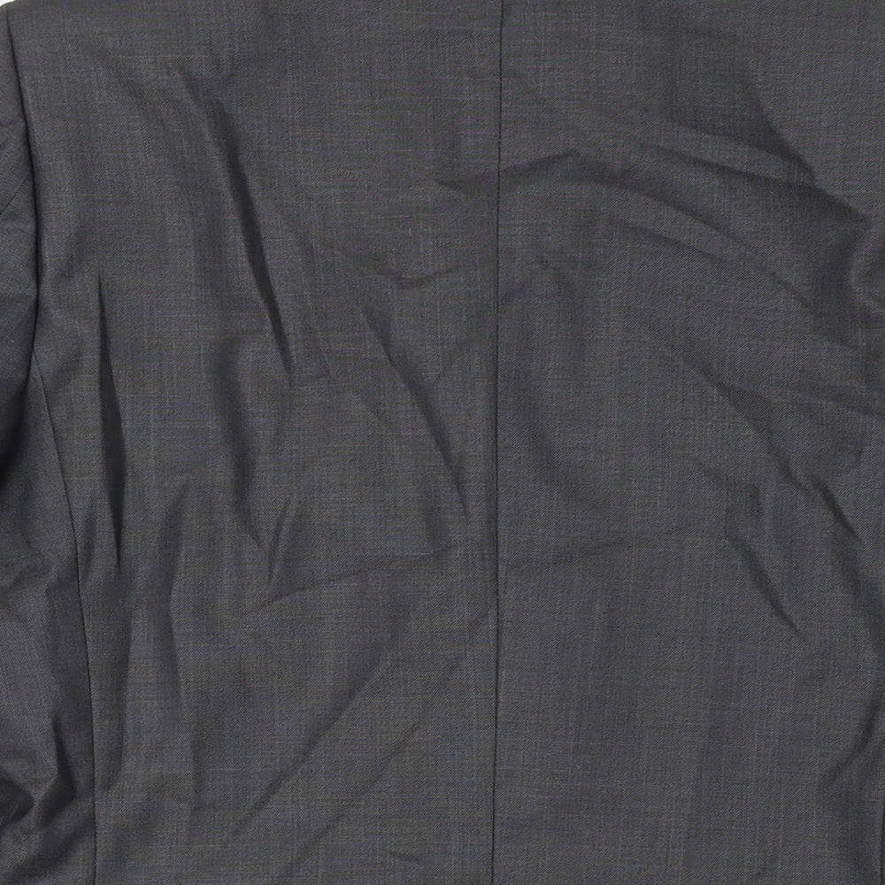 Butler & Webb Butler & Wilson Mens Grey Polyester Jacket Suit Jacket Size 36 Regular