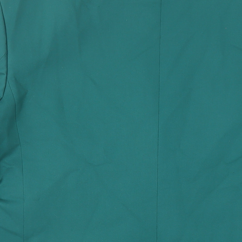 Zara Womens Green Jacket Blazer Size L Button