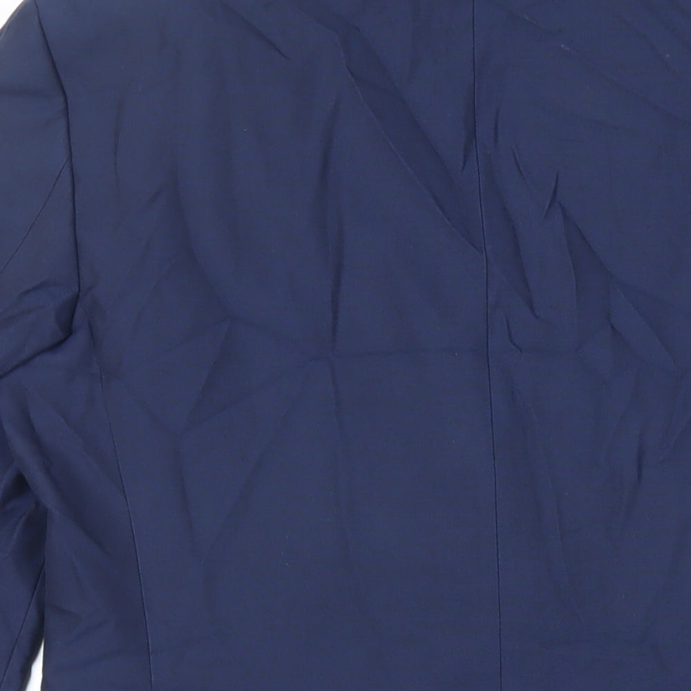 Marks & Spencer Mens Blue Polyester Jacket Suit Jacket Size 38 Regular