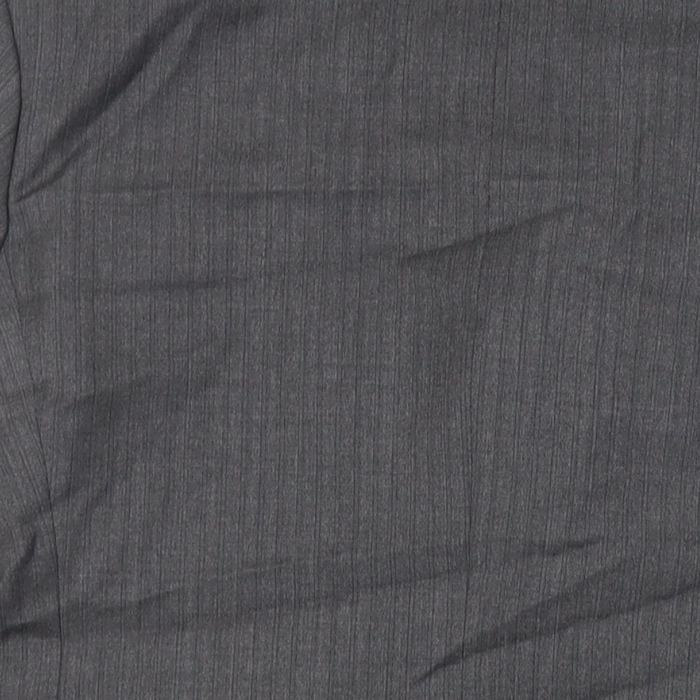 Varteks Mens Grey Striped Acetate Jacket Suit Jacket Size 40 Regular