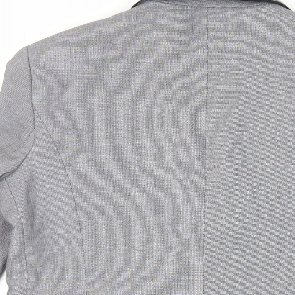 NEXT Womens Grey Jacket Blazer Size 10 Button