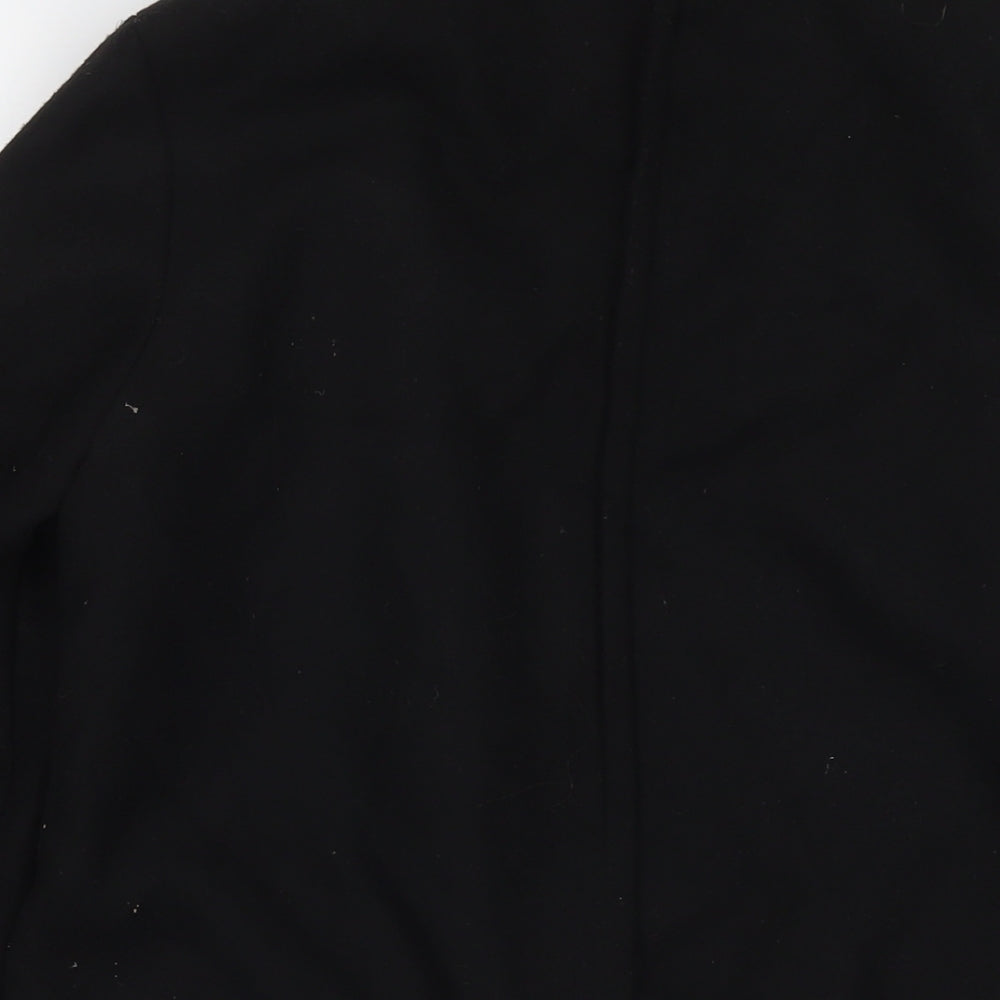 Label Lab Womens Black Bomber Jacket Coat Size 10 Zip