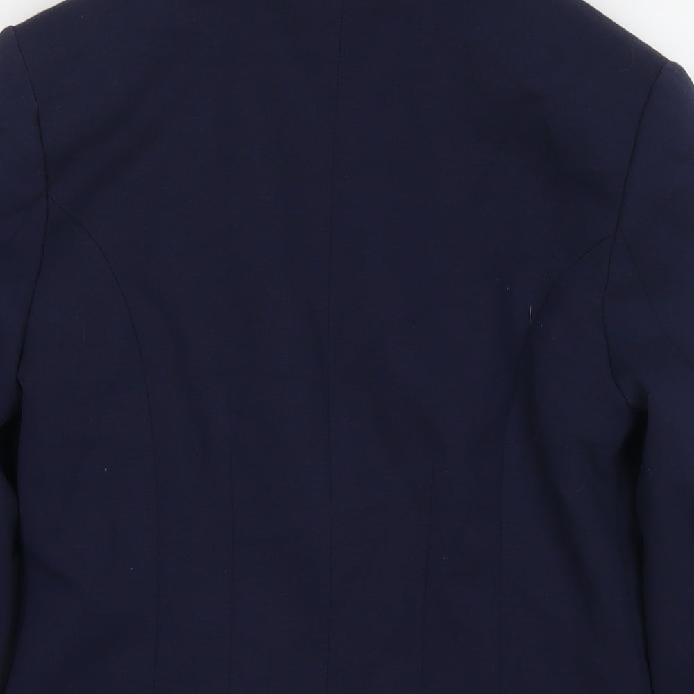 H&M Womens Blue Jacket Blazer Size 10 Button