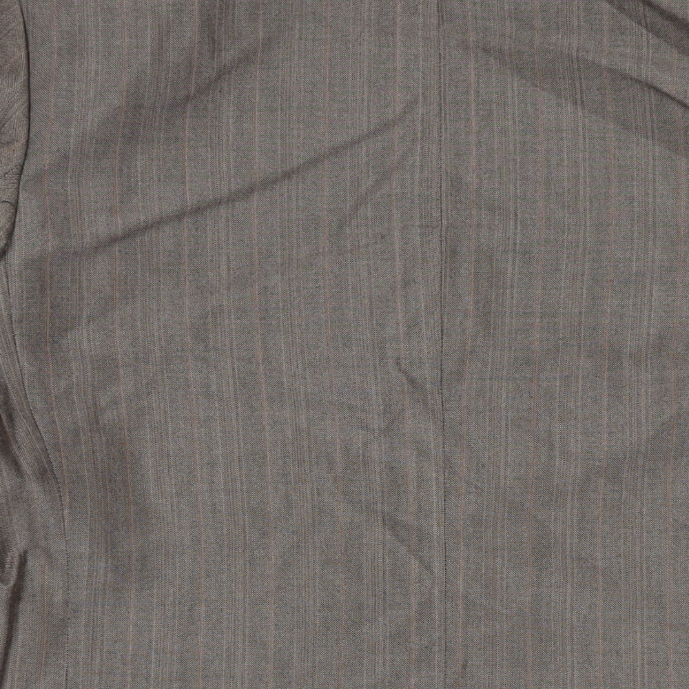 C&A Mens Brown Wool Jacket Suit Jacket Size 44 Regular