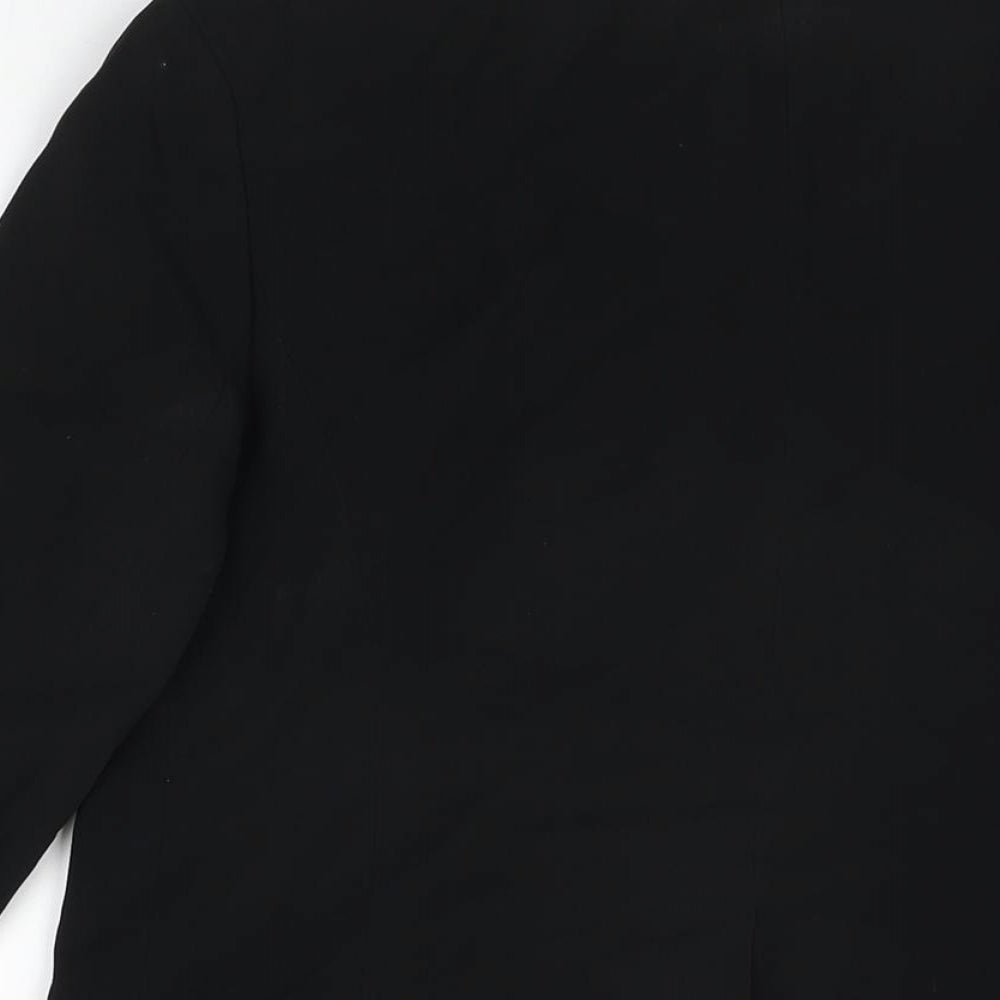 Episode Womens Black Jacket Coat Size 4 Button