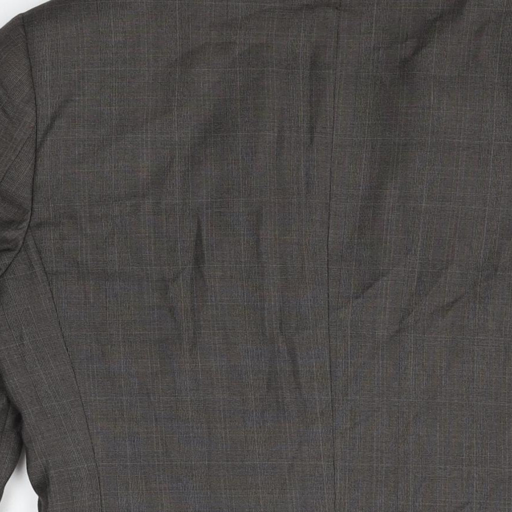 NEXT Mens Grey Polyester Jacket Suit Jacket Size 36 Regular