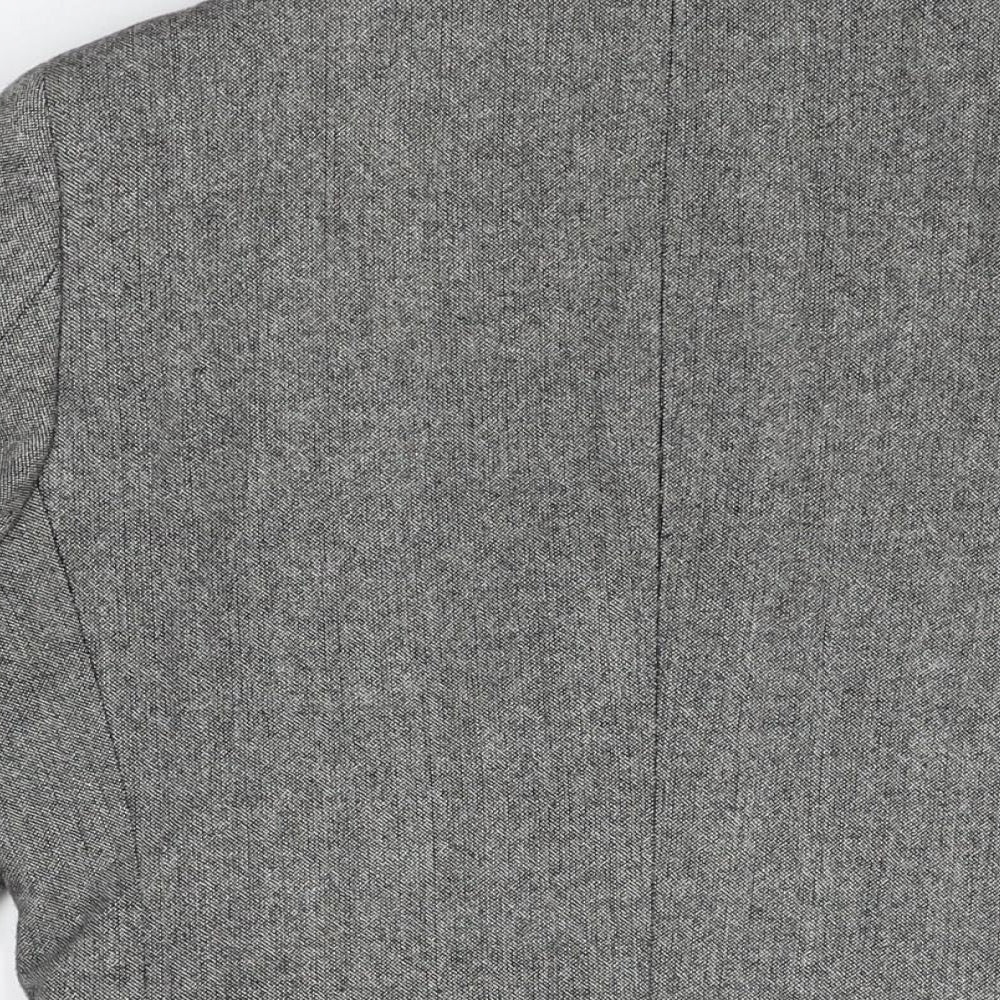 H&M Mens Grey Wool Jacket Suit Jacket Size 36 Regular