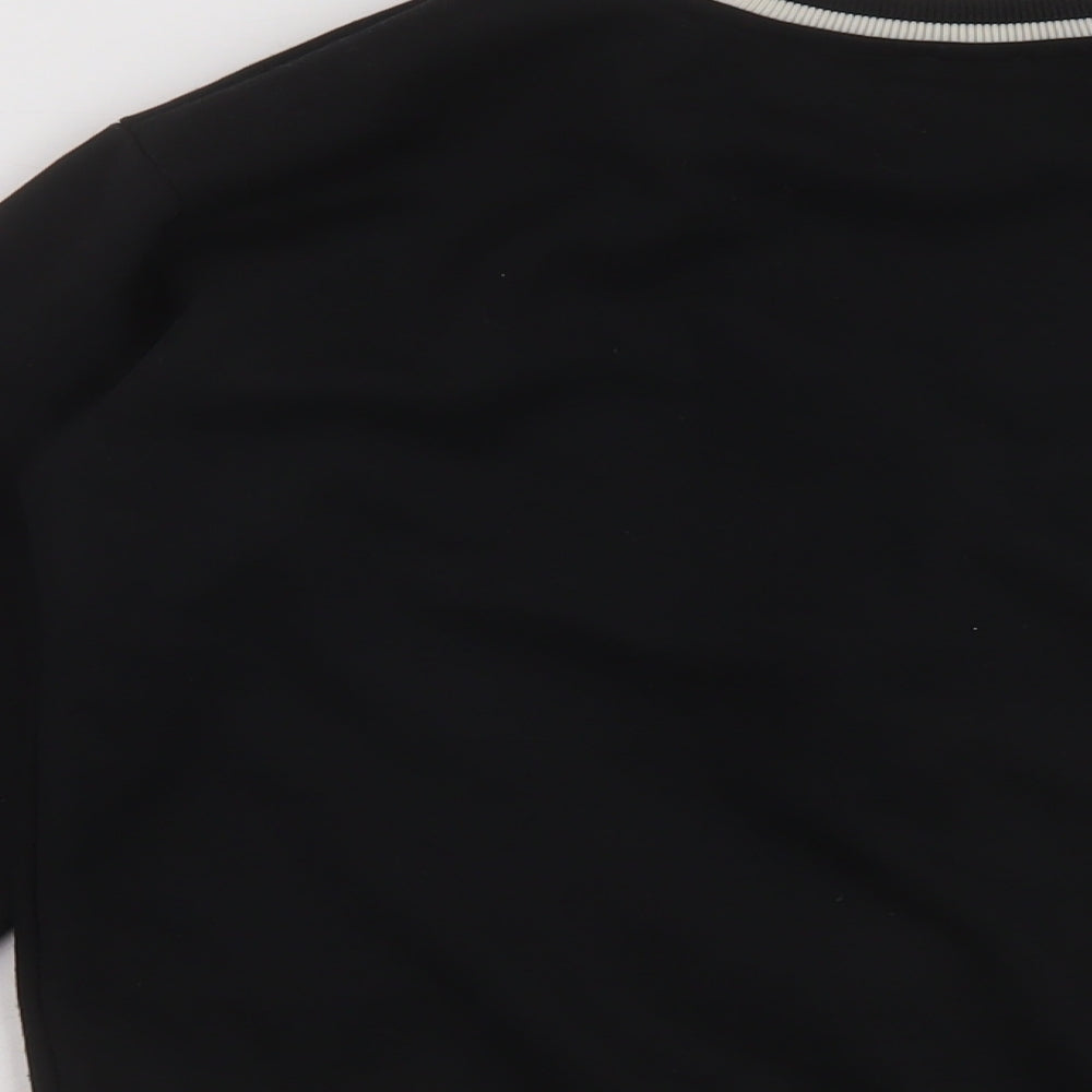 River Island Womens Black Bomber Jacket Jacket Size XS Button