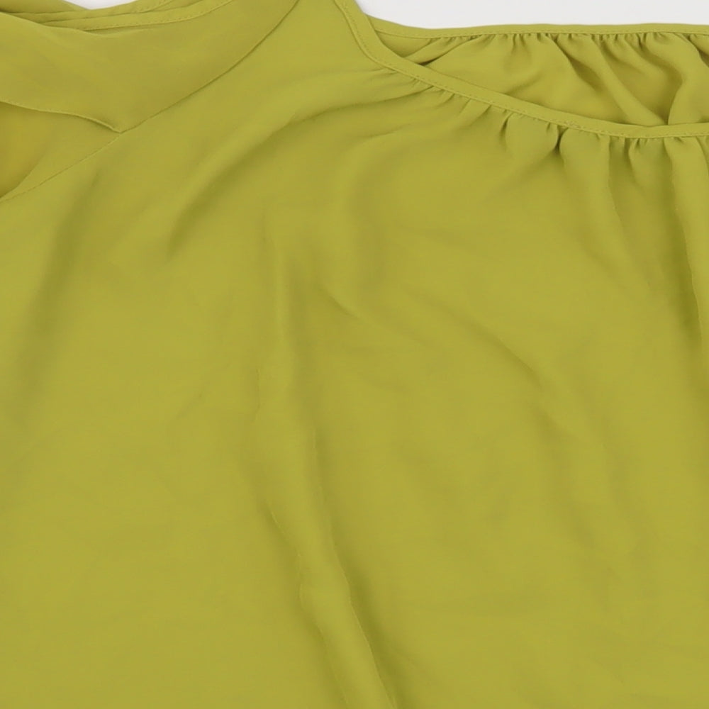Star Womens Green Polyester Basic Blouse Size 20 Round Neck