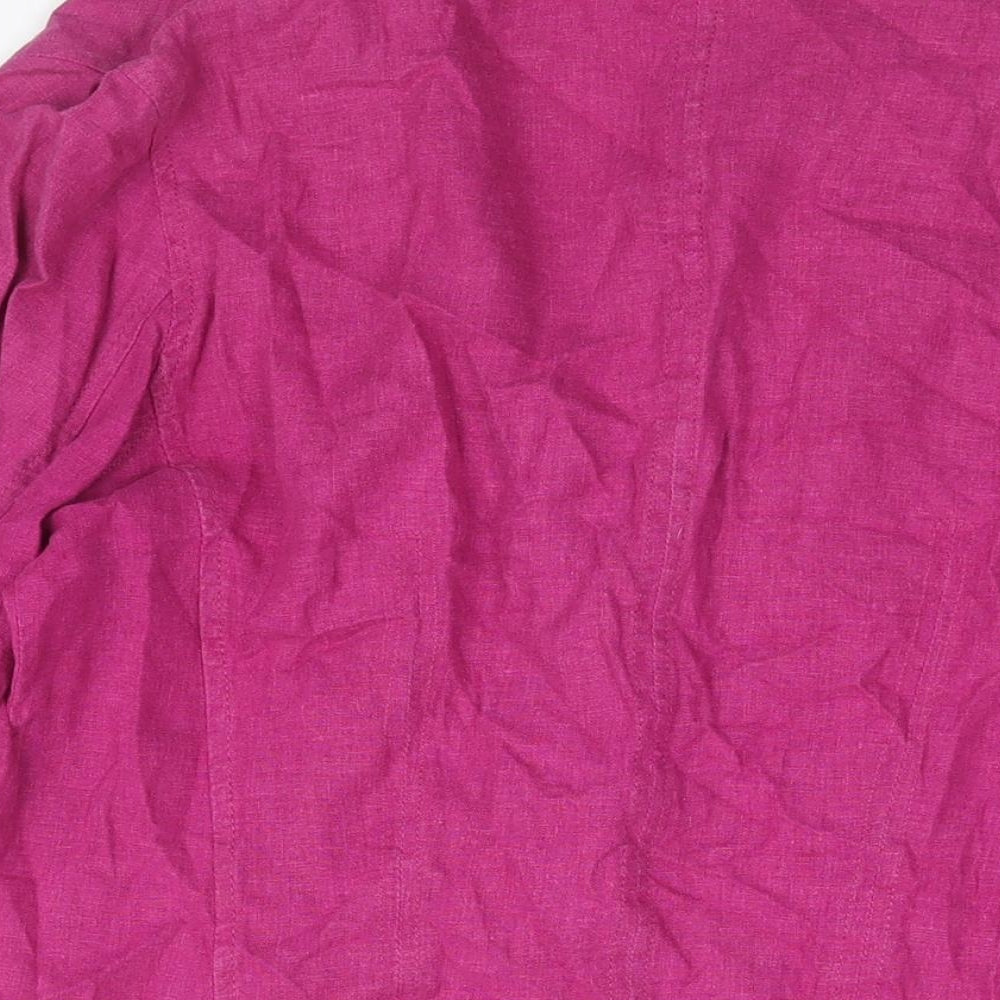 NEXT Womens Purple Jacket Blazer Size 14 Button