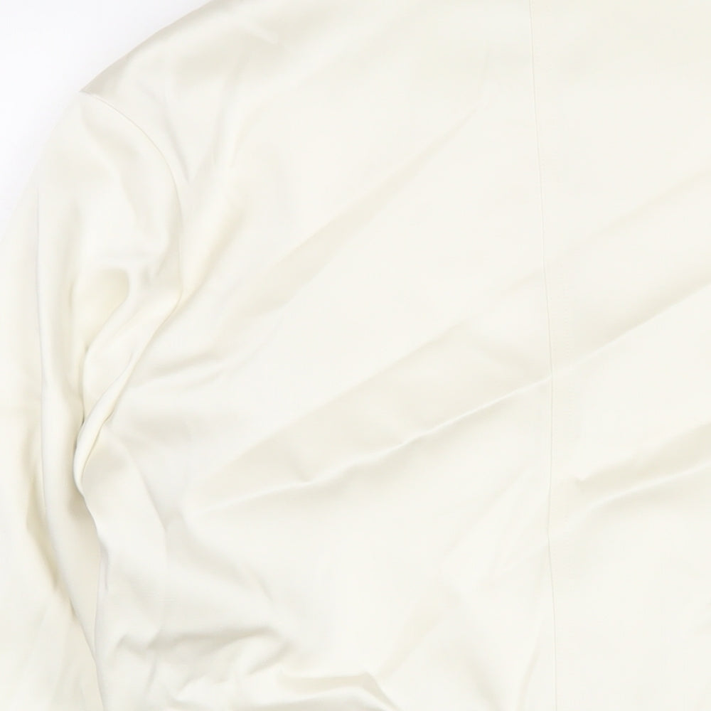 Marks & Spencer Womens Ivory Jacket Size 12 Snap