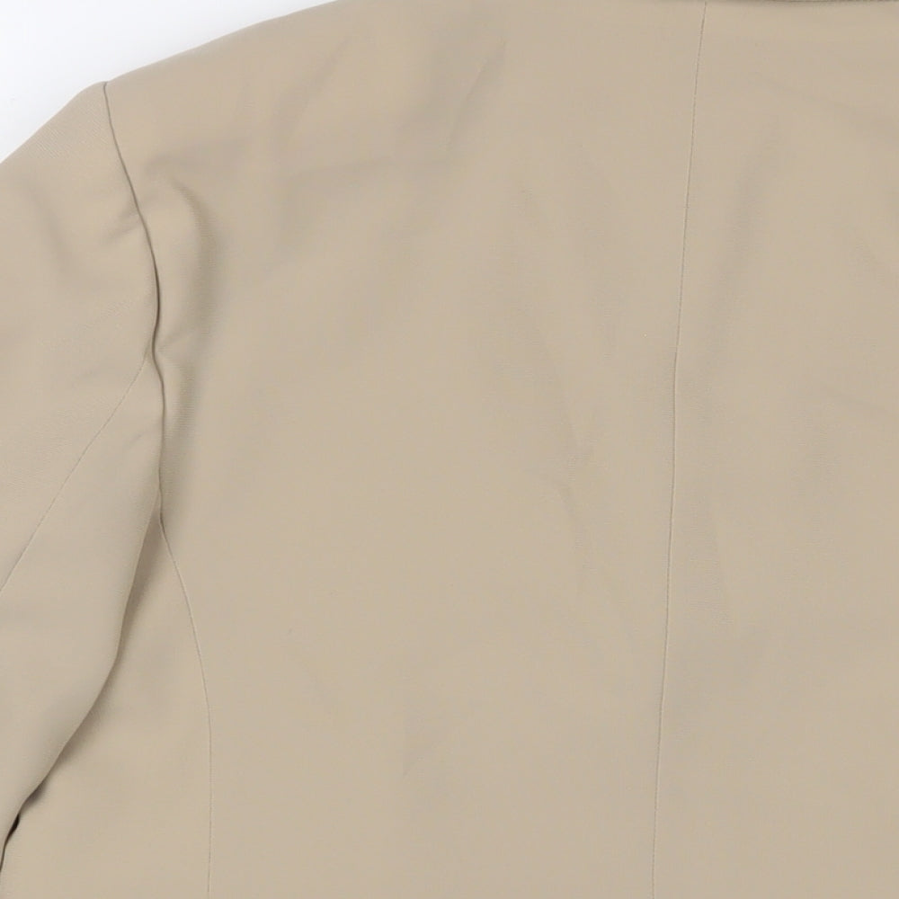 Marks & Spencer Womens Beige Jacket Blazer Size 12 Button