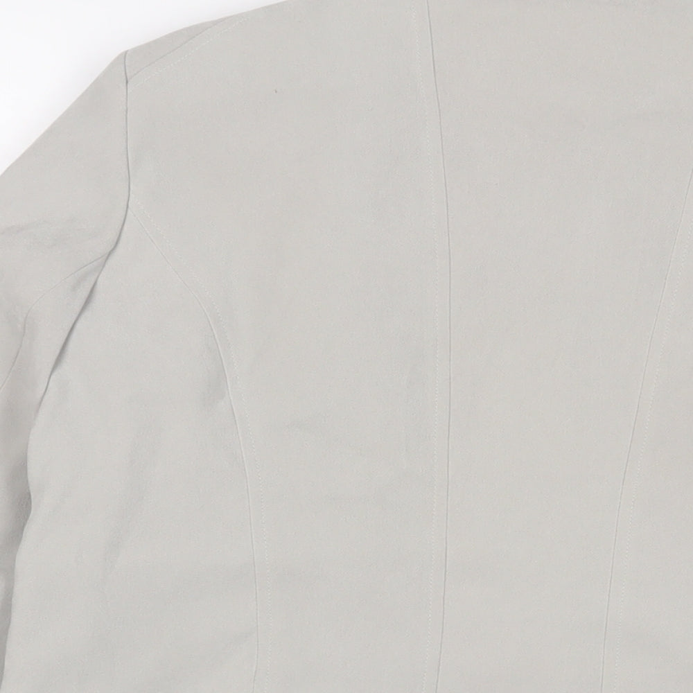 Bonmarché Womens Grey Jacket Size 16 Zip