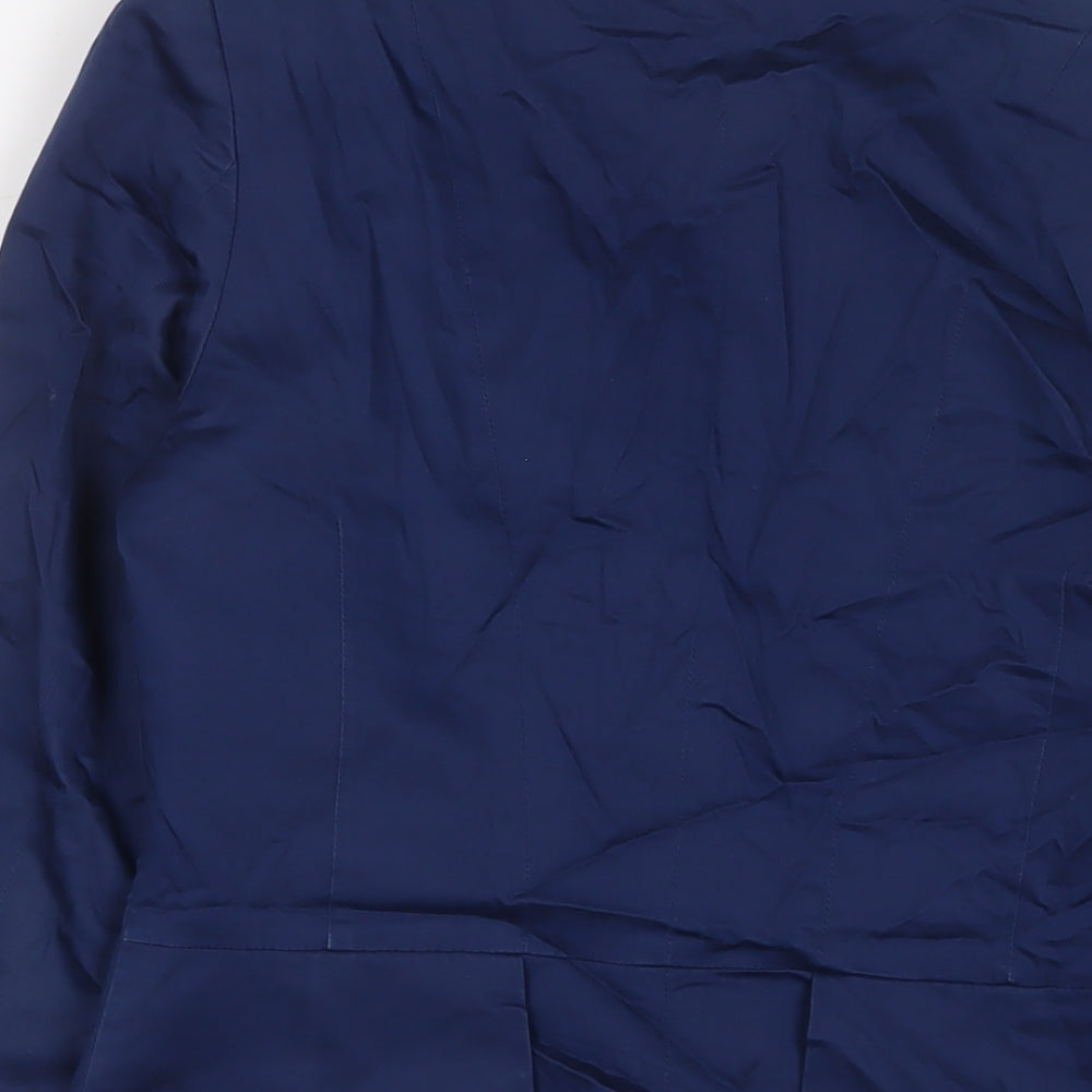 H&M Womens Blue Jacket Blazer Size 10 Button