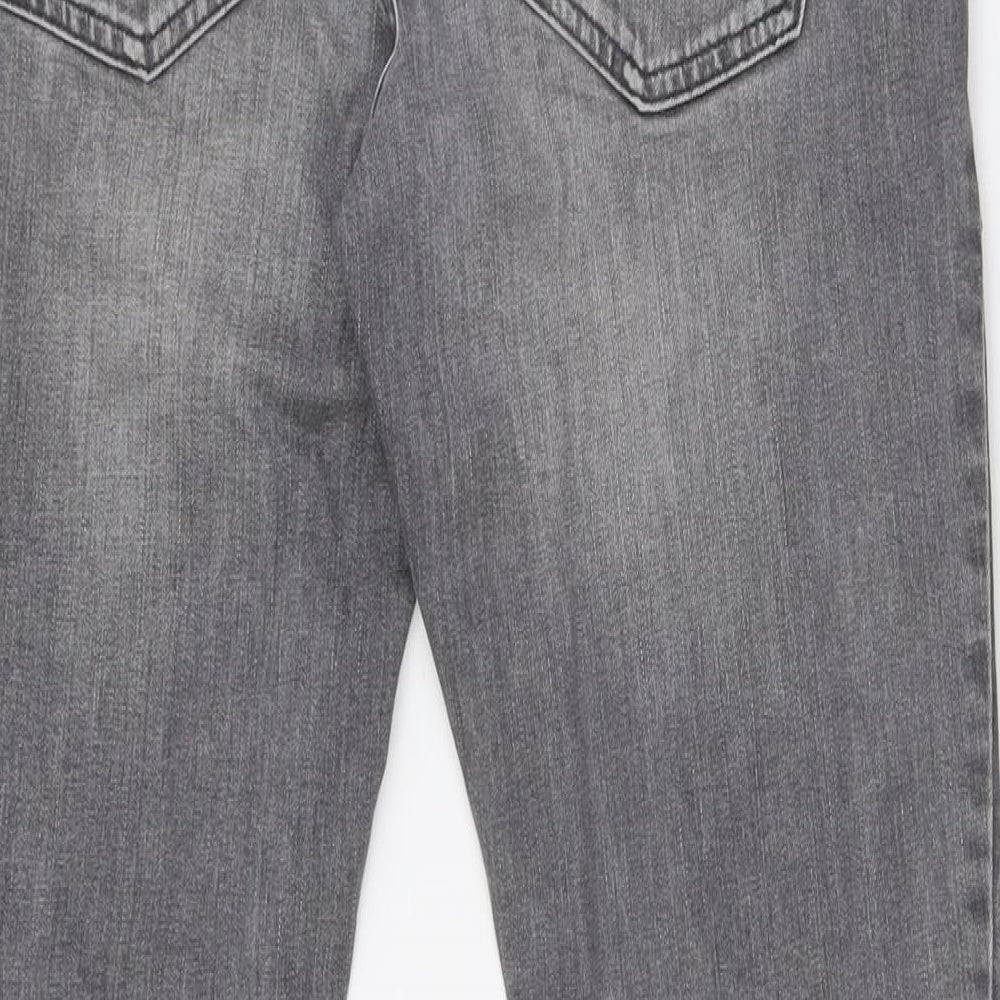 Next Mens Green Cotton Skinny Jeans Size 30 in L32 in Regular Zip