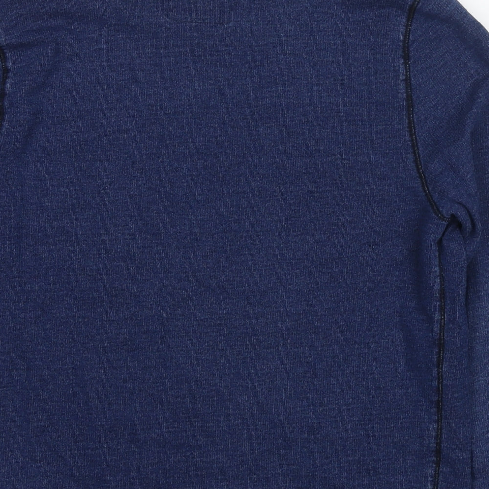 Next Boys Blue Cotton Pullover Sweatshirt Size 13 Years Pullover