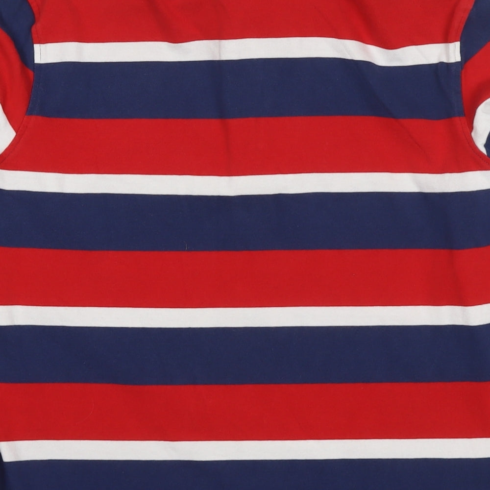 Marks & Spencer Boys Multicoloured Striped Cotton Pullover Sweatshirt Size 13-14 Years Pullover