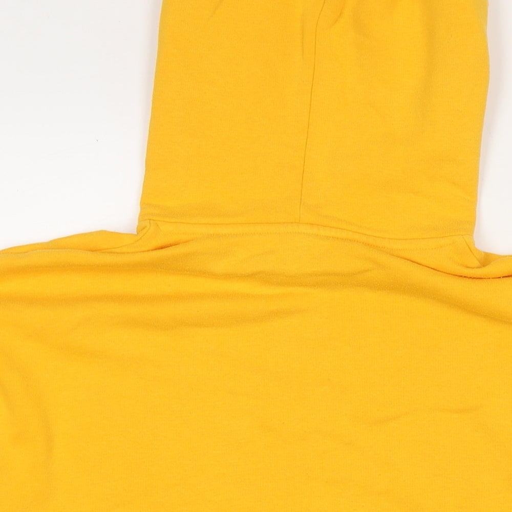 Divided by H&M Womens Yellow Cotton Pullover Hoodie Size L Pullover
