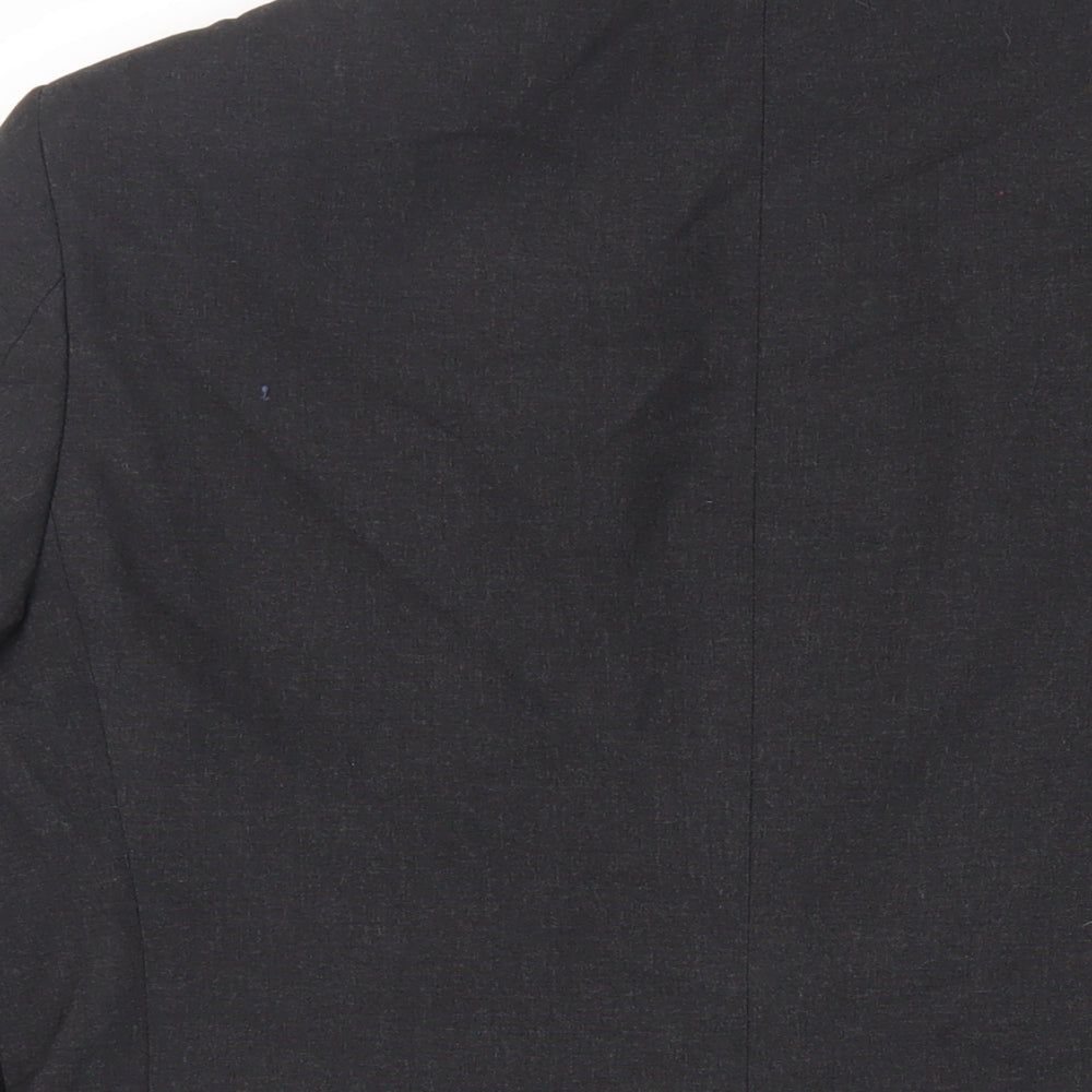 Marks & Spencer Mens Black Polyester Jacket Suit Jacket Size 40 Regular