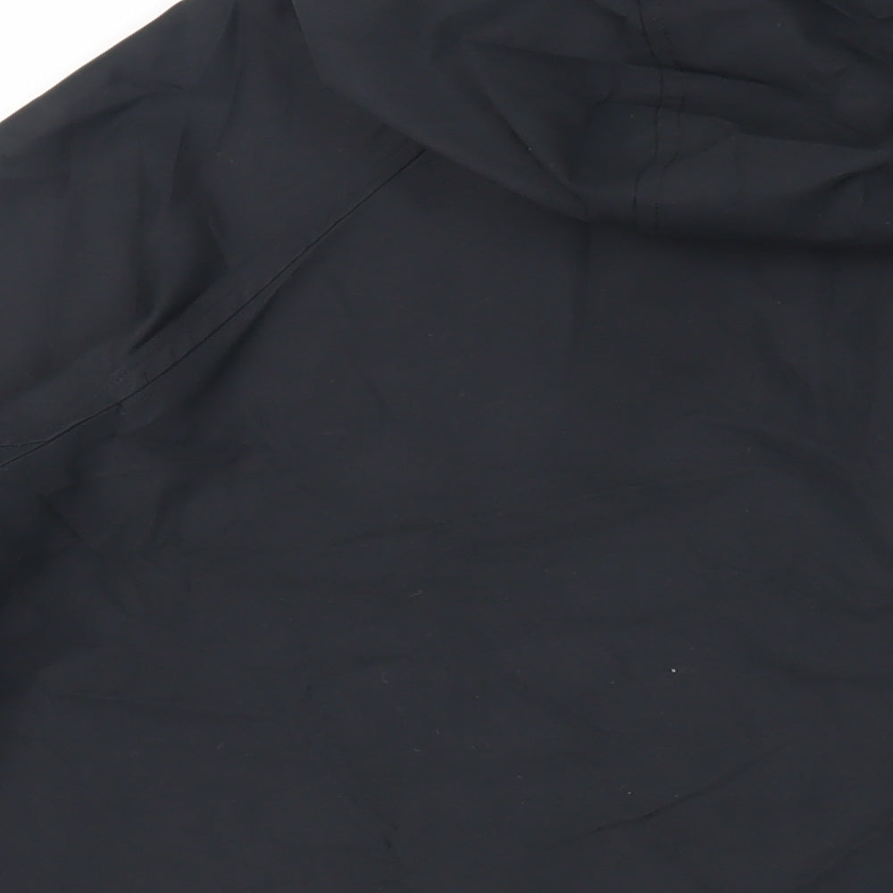Marks & Spencer Mens Black Jacket Size M Zip - Hooded