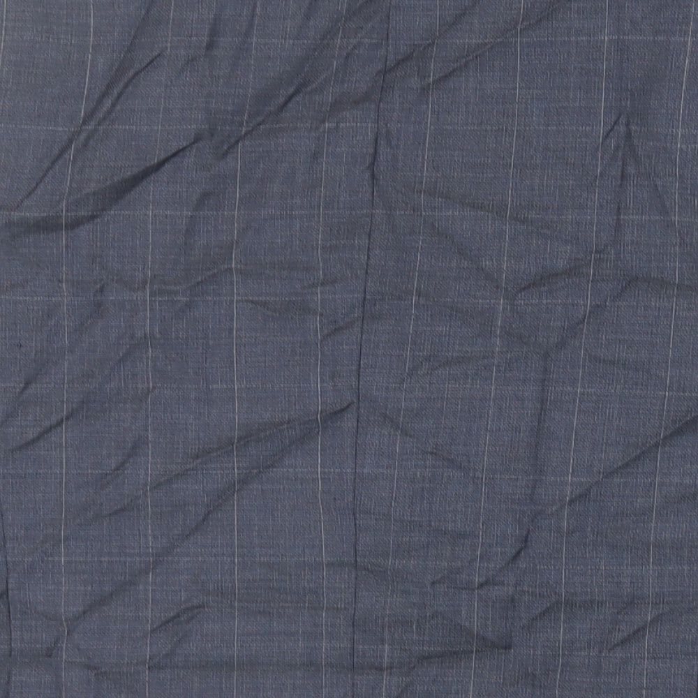 Marks & Spencer Mens Blue Plaid Polyester Jacket Suit Jacket Size 36 Regular
