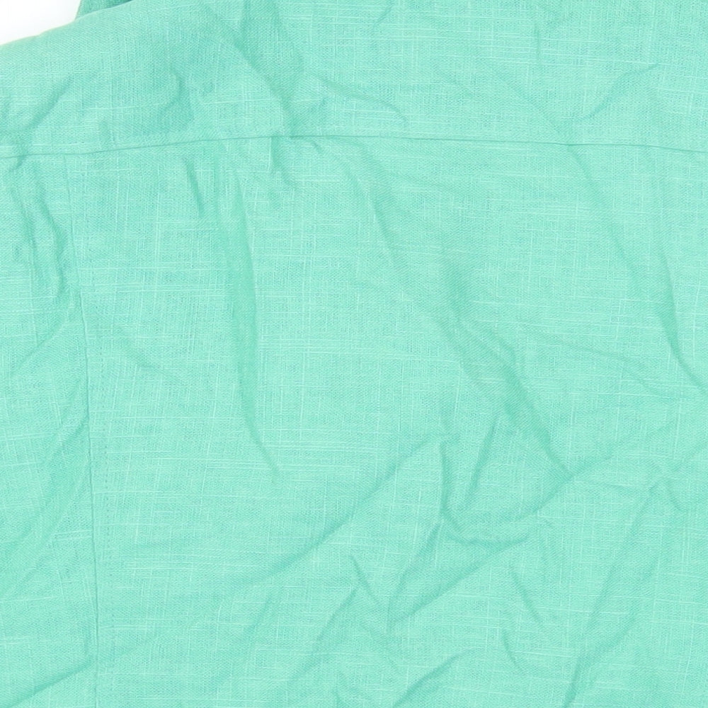 BHS Womens Green Jacket Blazer Size 18 Button
