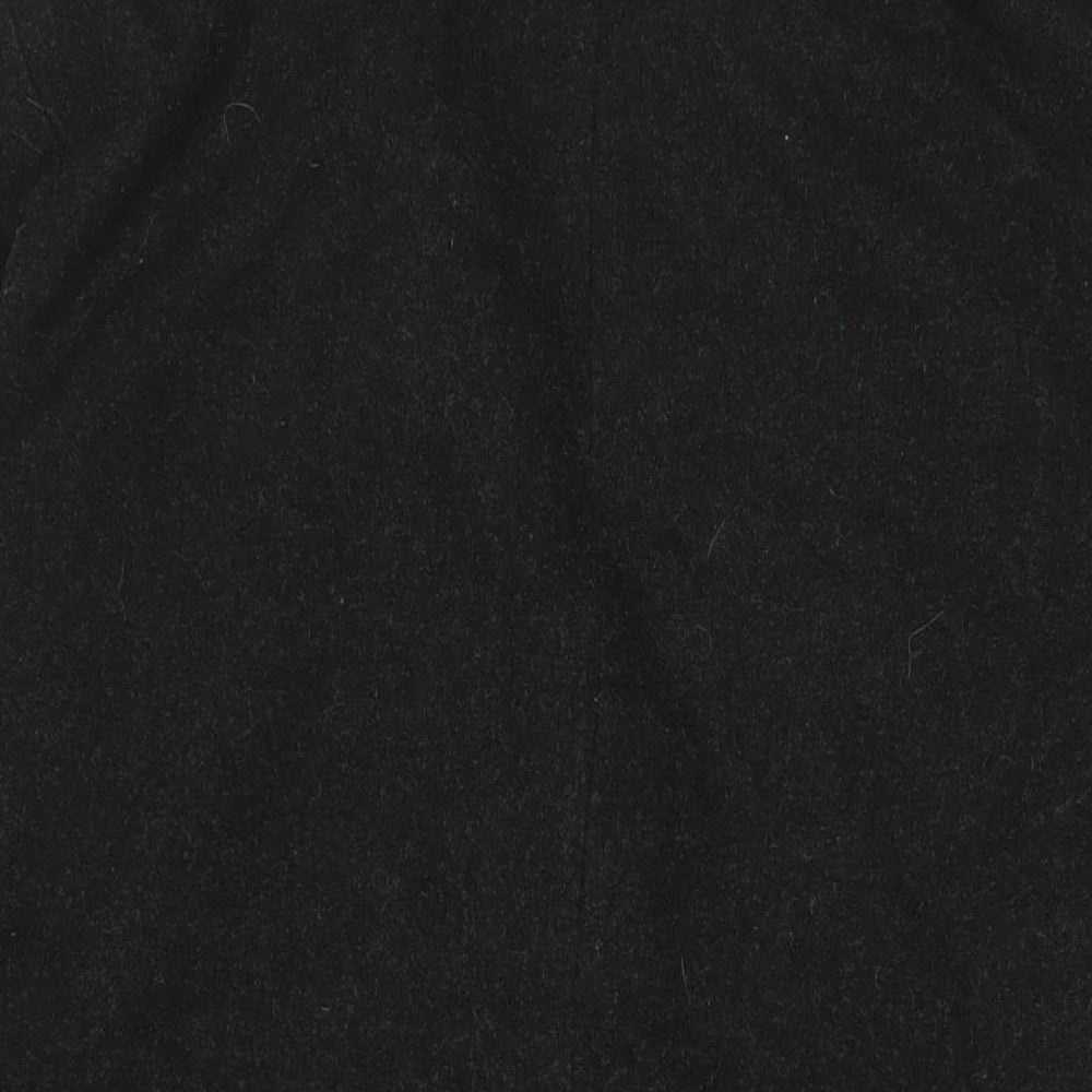 H&M Womens Grey Overcoat Coat Size 8 Button