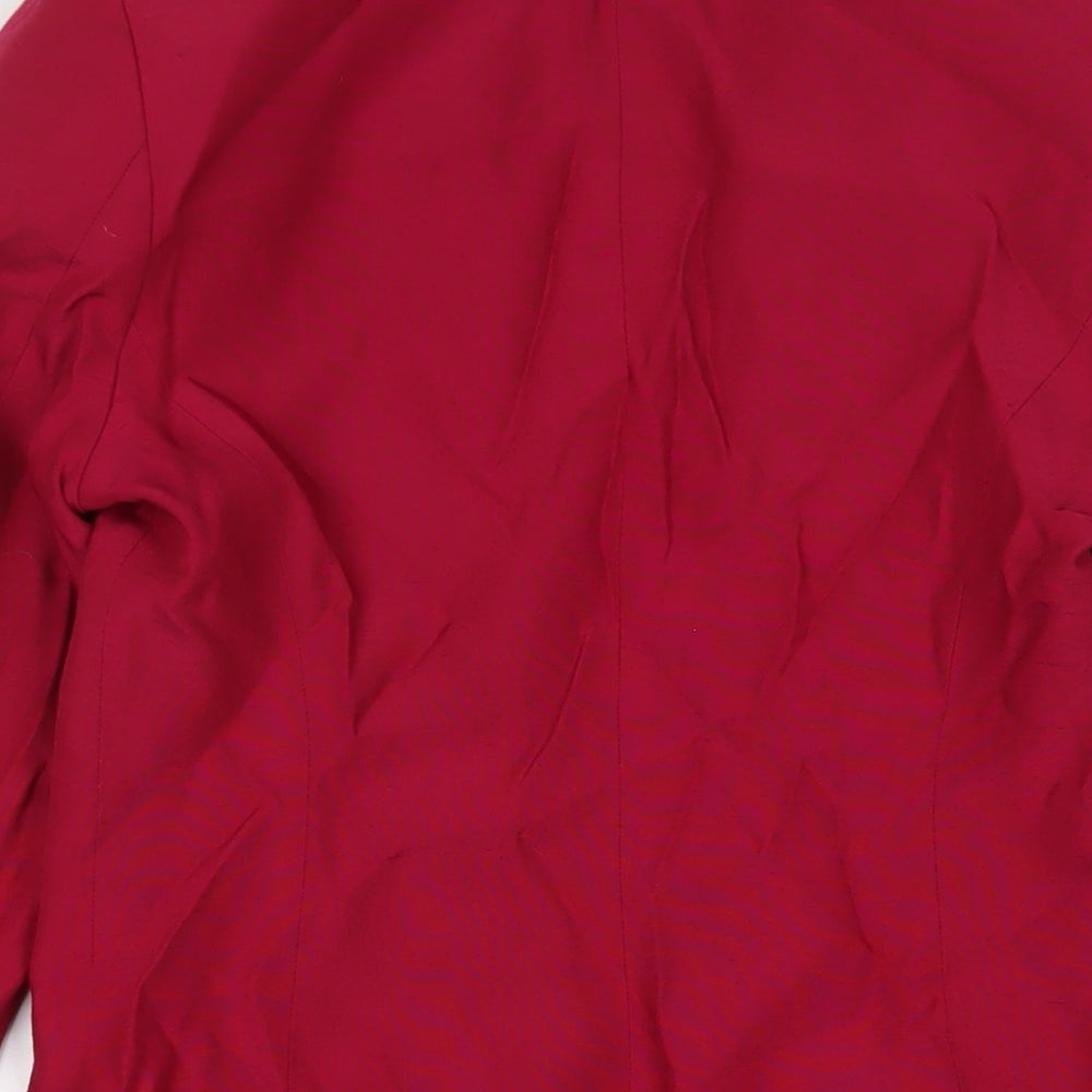 Dorothy Perkins Womens Pink Jacket Blazer Size 10 Hook & Eye