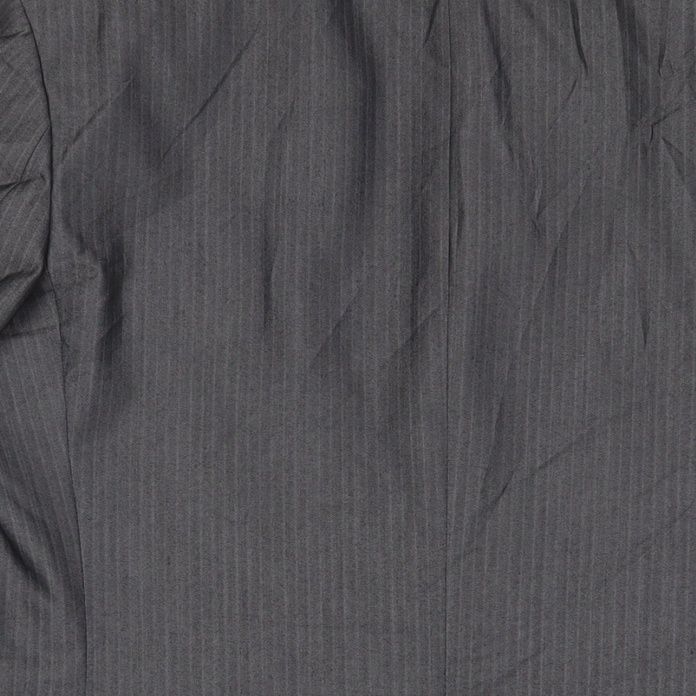 Limehaus Mens Grey Polyester Jacket Suit Jacket Size 40 Regular