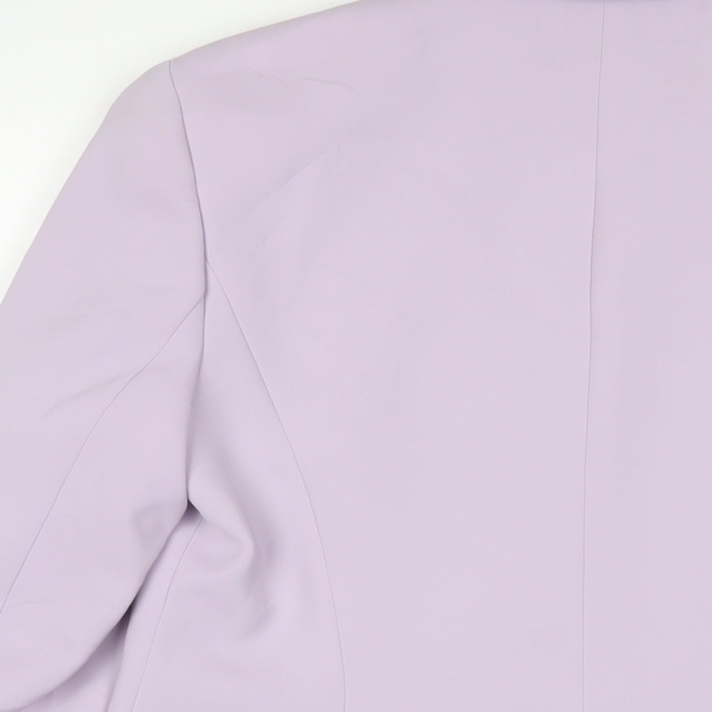 NEXT Womens Purple Jacket Blazer Size 12 Button