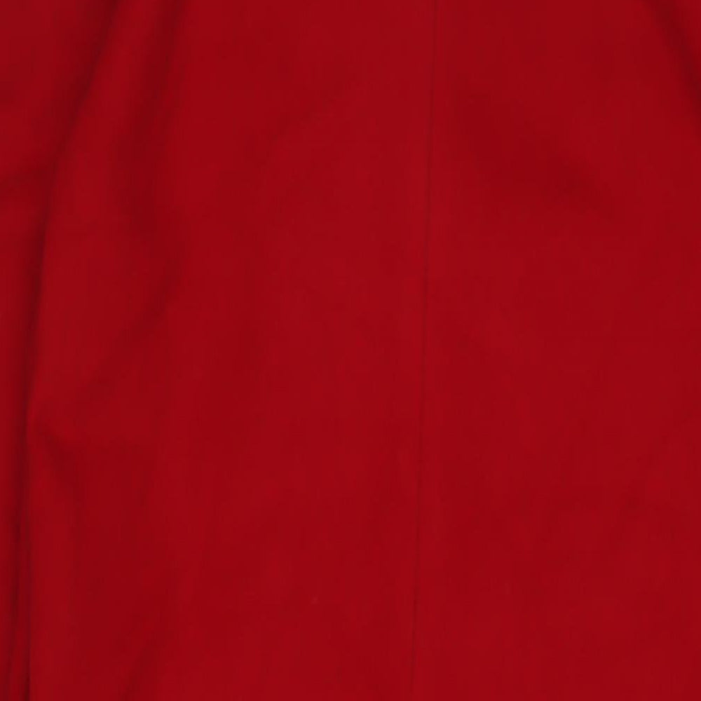 Firmato Womens Red Overcoat Coat Size 16 Button
