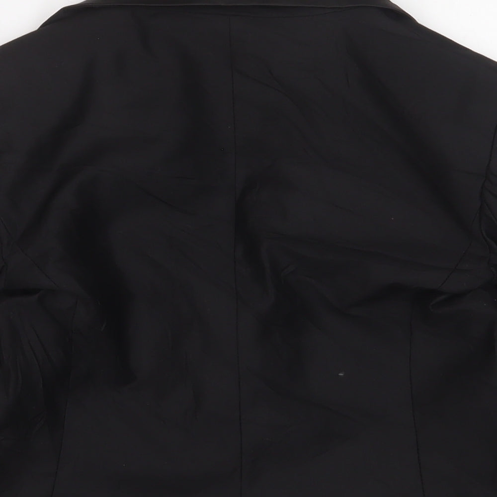 Glamorous Womens Black Jacket Blazer Size 8 Button