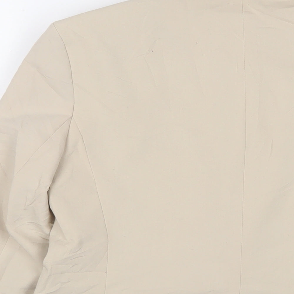 ASOS Womens Beige Jacket Blazer Size 10 Button