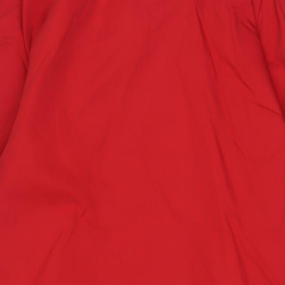 St Michael Womens Red Jacket Size 12 Button