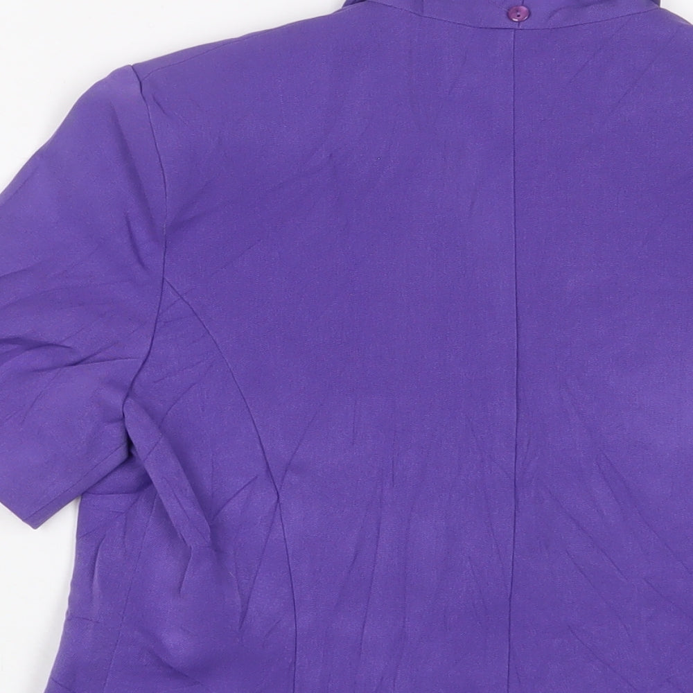 Debenhams Womens Purple Jacket Blazer Size 10 Button