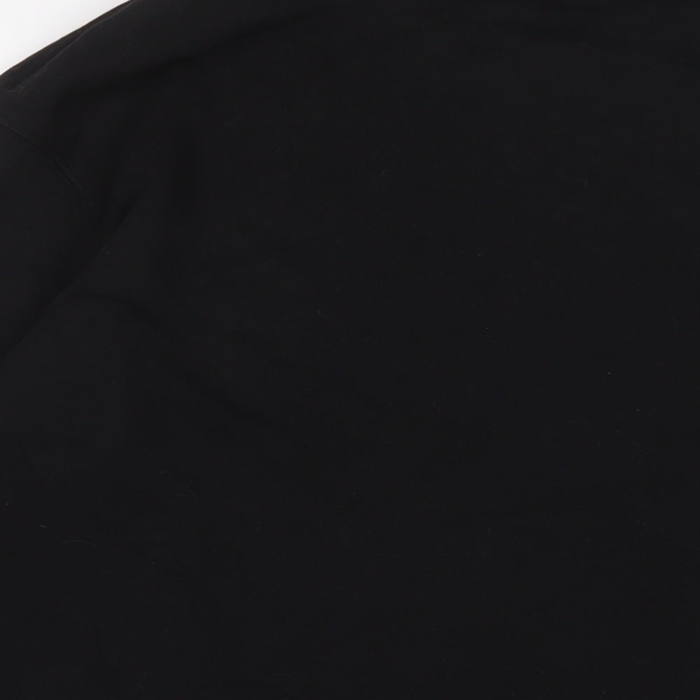 H&M Womens Black Cotton Pullover Sweatshirt Size L Pullover
