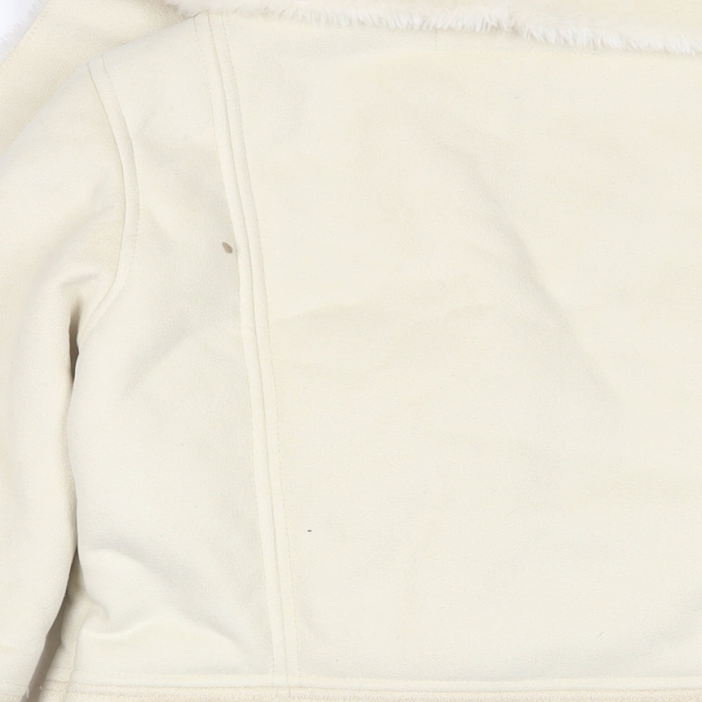 Warehouse Womens Ivory Jacket Size 10 Hook & Eye