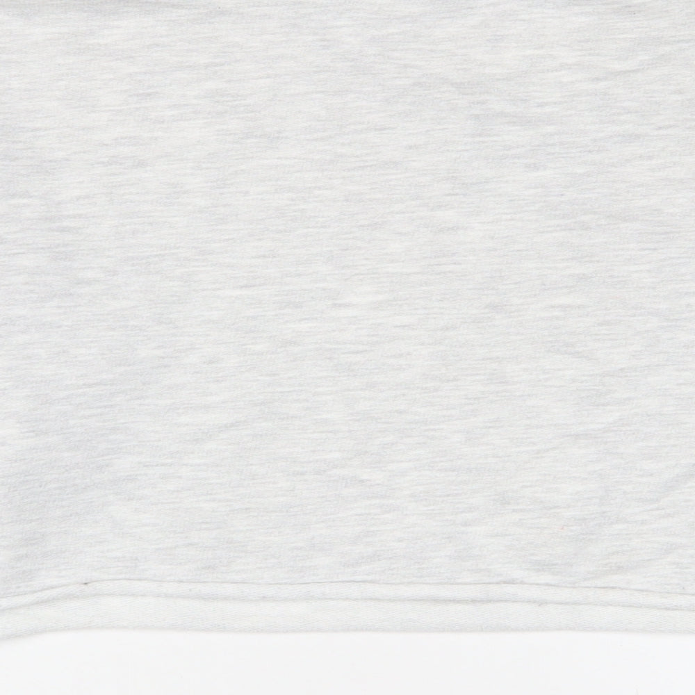 PRETTYLITTLETHING Womens Grey Cotton Pullover Sweatshirt Size S Pullover