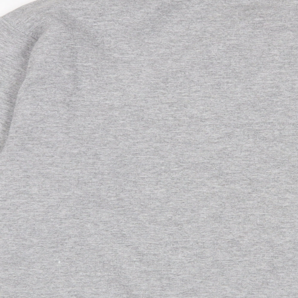Minnie Mouse Womens Grey Cotton Pullover Sweatshirt Size S Pullover