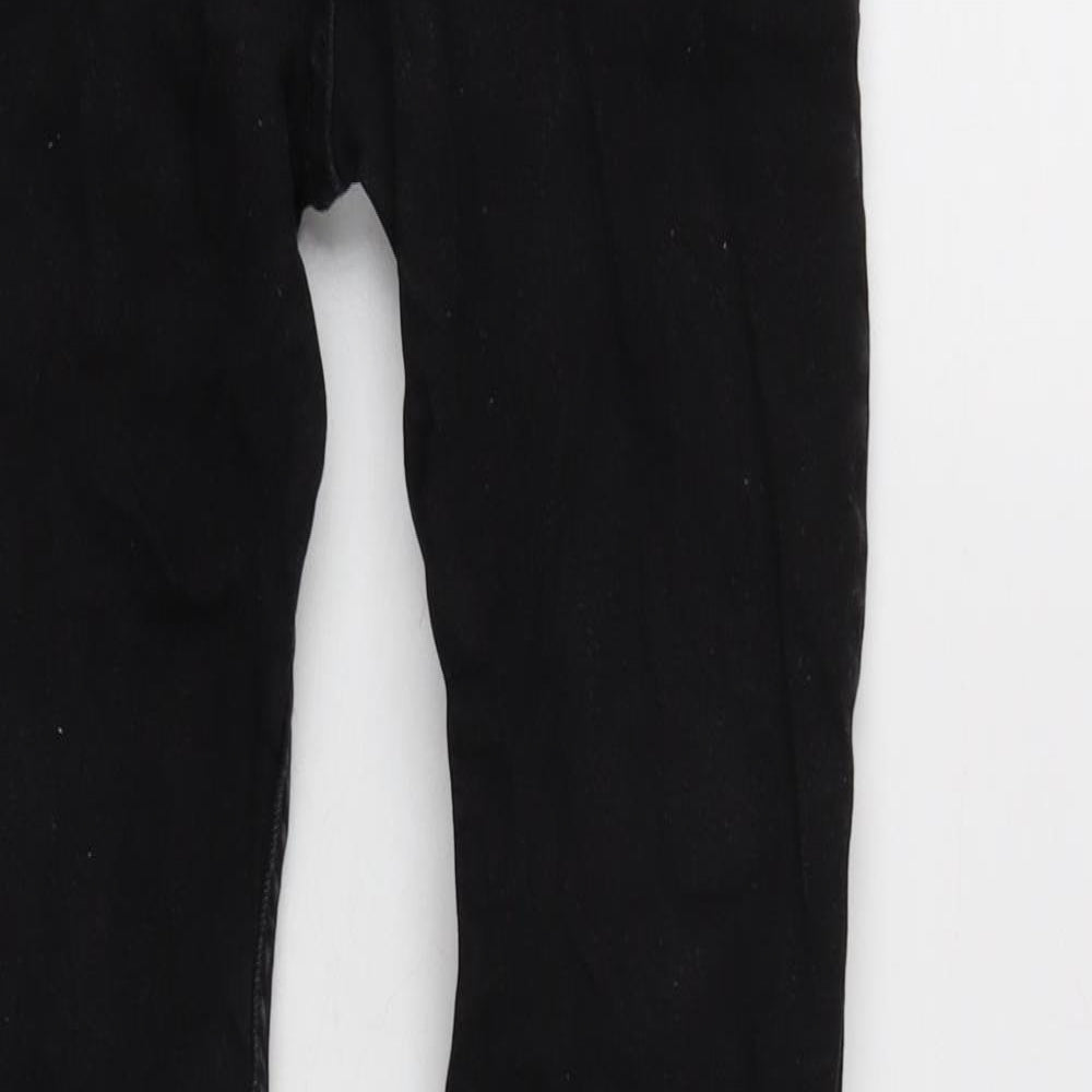 Slim & Denim Mens Black Cotton Blend Tapered Jeans Size 29 in L28 in Regular Zip
