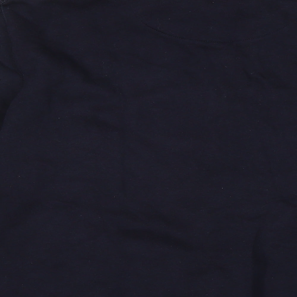 Lincoln Mens Blue Cotton Pullover Sweatshirt Size M